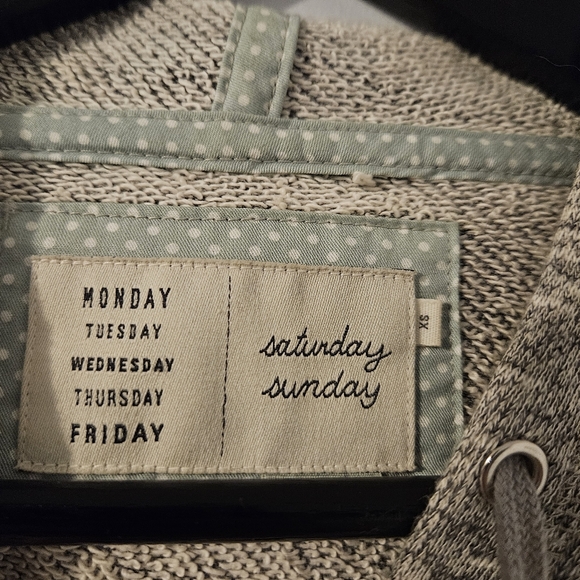 Anthropologie Saturday Sunday women's heathered grey sweater - Picture 4 of 9